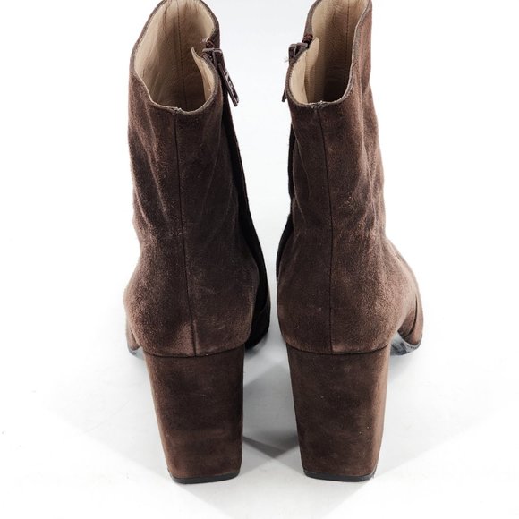 ROBERT CLERGERIE Brown Suede Ankle Bootie - Picture 7 of 12